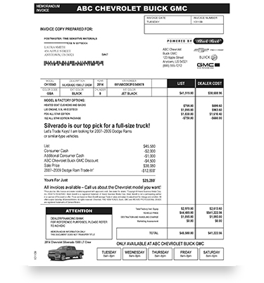 Service Chex Sales Mailer sample